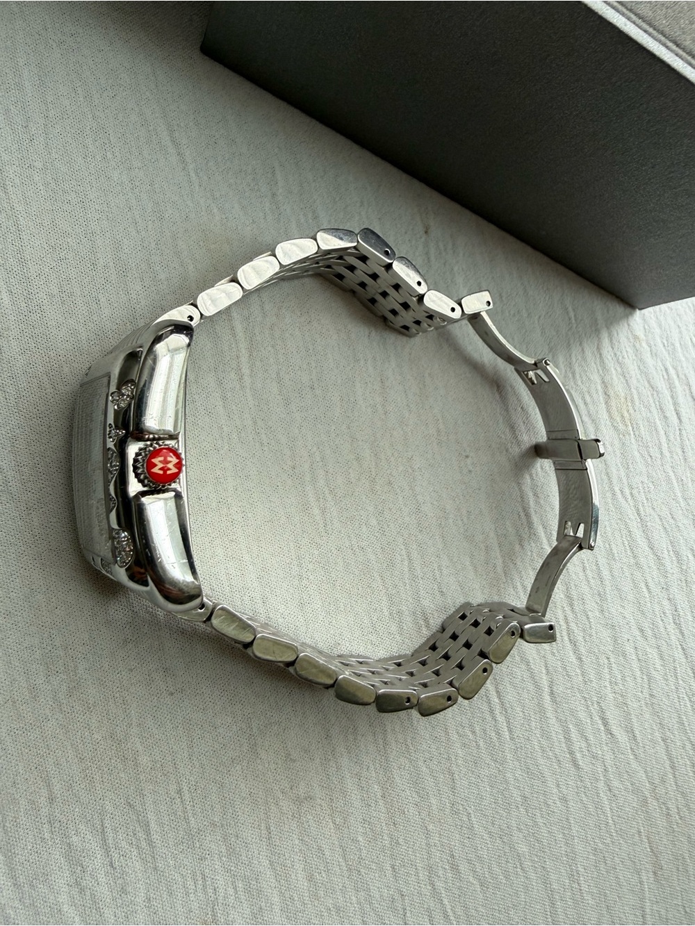 Nearly NOS 2024 Michele Extreme Butterfly Diamond Encrusted 42mm Quartz Watch - Picture 3 of 10